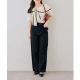 配色オフショルリボンプルオーバー | NICE CLAUP / OLIVE des OLIVE　OUTLET | 詳細画像5 