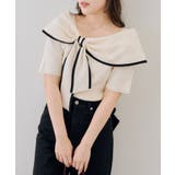 配色オフショルリボンプルオーバー | NICE CLAUP / OLIVE des OLIVE　OUTLET | 詳細画像9 