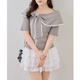 配色オフショルリボンプルオーバー | NICE CLAUP / OLIVE des OLIVE　OUTLET | 詳細画像13 