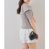 配色オフショルリボンプルオーバー | NICE CLAUP / OLIVE des OLIVE　OUTLET | 詳細画像18 