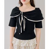 配色オフショルリボンプルオーバー | NICE CLAUP / OLIVE des OLIVE　OUTLET | 詳細画像20 