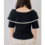 配色オフショルリボンプルオーバー | NICE CLAUP / OLIVE des OLIVE　OUTLET | 詳細画像22 