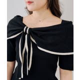 配色オフショルリボンプルオーバー | NICE CLAUP / OLIVE des OLIVE　OUTLET | 詳細画像23 