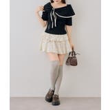 配色オフショルリボンプルオーバー | NICE CLAUP / OLIVE des OLIVE　OUTLET | 詳細画像27 