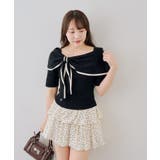 配色オフショルリボンプルオーバー | NICE CLAUP / OLIVE des OLIVE　OUTLET | 詳細画像31 