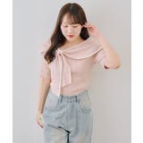 配色オフショルリボンプルオーバー | NICE CLAUP / OLIVE des OLIVE　OUTLET | 詳細画像37 