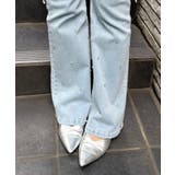 サイドリボンビュー付フレアーデニムパンツ | NICE CLAUP / OLIVE des OLIVE　OUTLET | 詳細画像6 