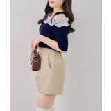 オフショルフリルニットプルオーバー | NICE CLAUP / OLIVE des OLIVE　OUTLET | 詳細画像22 