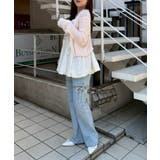 シアーリブレース付Vカーディガン | NICE CLAUP / OLIVE des OLIVE　OUTLET | 詳細画像18 