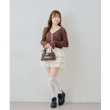 シアーリブレース付Vカーディガン | NICE CLAUP / OLIVE des OLIVE　OUTLET | 詳細画像25 