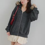 フードファー取外しジップパーカー | RMAF　NICE CLAUP / OLIVE des OLIVE | 詳細画像3 