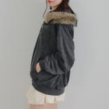 フードファー取外しジップパーカー | RMAF　NICE CLAUP / OLIVE des OLIVE | 詳細画像4 