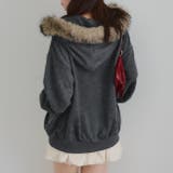 フードファー取外しジップパーカー | RMAF　NICE CLAUP / OLIVE des OLIVE | 詳細画像5 