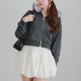 【セットアップ対応】ラインストーンロゴファー取外しパーカー | RMAF　NICE CLAUP / OLIVE des OLIVE | 詳細画像1 