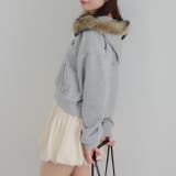 【セットアップ対応】ラインストーンロゴファー取外しパーカー | RMAF　NICE CLAUP / OLIVE des OLIVE | 詳細画像11 