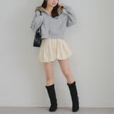 【セットアップ対応】ラインストーンロゴファー取外しパーカー | RMAF　NICE CLAUP / OLIVE des OLIVE | 詳細画像13 