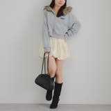 【セットアップ対応】ラインストーンロゴファー取外しパーカー | RMAF　NICE CLAUP / OLIVE des OLIVE | 詳細画像14 