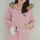 【セットアップ対応】ラインストーンロゴファー取外しパーカー | RMAF　NICE CLAUP / OLIVE des OLIVE | 詳細画像17 