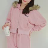 【セットアップ対応】ラインストーンロゴファー取外しパーカー | RMAF　NICE CLAUP / OLIVE des OLIVE | 詳細画像18 