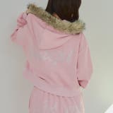 【セットアップ対応】ラインストーンロゴファー取外しパーカー | RMAF　NICE CLAUP / OLIVE des OLIVE | 詳細画像20 