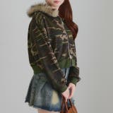 【セットアップ対応】ラインストーンロゴファー取外しパーカー | RMAF　NICE CLAUP / OLIVE des OLIVE | 詳細画像30 