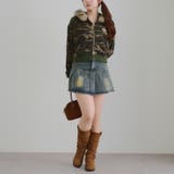 【セットアップ対応】ラインストーンロゴファー取外しパーカー | RMAF　NICE CLAUP / OLIVE des OLIVE | 詳細画像32 