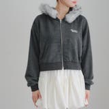 【セットアップ対応】ラインストーンロゴファー取外しパーカー | RMAF　NICE CLAUP / OLIVE des OLIVE | 詳細画像35 