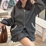 【セットアップ対応】丈の長さを選べる、レース使いジップアップパーカー | RMAF　NICE CLAUP / OLIVE des OLIVE | 詳細画像2 