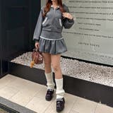 【セットアップ対応】丈の長さを選べる、レース使いジップアップパーカー | RMAF　NICE CLAUP / OLIVE des OLIVE | 詳細画像10 