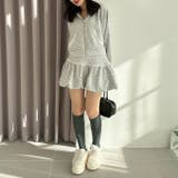 【セットアップ対応】丈の長さを選べる、レース使いジップアップパーカー | RMAF　NICE CLAUP / OLIVE des OLIVE | 詳細画像14 