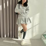 【セットアップ対応】丈の長さを選べる、レース使いジップアップパーカー | RMAF　NICE CLAUP / OLIVE des OLIVE | 詳細画像16 