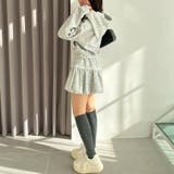 【セットアップ対応】丈の長さを選べる、レース使いジップアップパーカー | RMAF　NICE CLAUP / OLIVE des OLIVE | 詳細画像17 