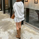 【セットアップ対応】丈の長さを選べる、レース使いジップアップパーカー | RMAF　NICE CLAUP / OLIVE des OLIVE | 詳細画像22 