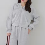 【セットアップ対応】丈の長さを選べる、レース使いジップアップパーカー | RMAF　NICE CLAUP / OLIVE des OLIVE | 詳細画像25 