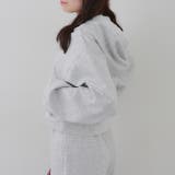 【セットアップ対応】丈の長さを選べる、レース使いジップアップパーカー | RMAF　NICE CLAUP / OLIVE des OLIVE | 詳細画像26 