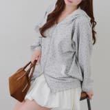 【セットアップ対応】丈の長さを選べる、レース使いジップアップパーカー | RMAF　NICE CLAUP / OLIVE des OLIVE | 詳細画像32 