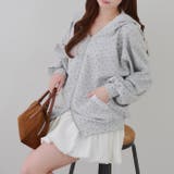 【セットアップ対応】丈の長さを選べる、レース使いジップアップパーカー | RMAF　NICE CLAUP / OLIVE des OLIVE | 詳細画像1 