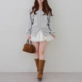 【セットアップ対応】丈の長さを選べる、レース使いジップアップパーカー | RMAF　NICE CLAUP / OLIVE des OLIVE | 詳細画像33 