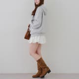 【セットアップ対応】丈の長さを選べる、レース使いジップアップパーカー | RMAF　NICE CLAUP / OLIVE des OLIVE | 詳細画像35 