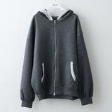 【セットアップ対応】丈の長さを選べる、レース使いジップアップパーカー | RMAF　NICE CLAUP / OLIVE des OLIVE | 詳細画像48 