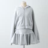 【セットアップ対応】丈の長さを選べる、レース使いジップアップパーカー | RMAF　NICE CLAUP / OLIVE des OLIVE | 詳細画像55 