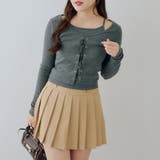 レースアップドッキング長袖Tシャツ | NICE CLAUP / OLIVE des OLIVE　OUTLET | 詳細画像16 