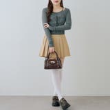 レースアップドッキング長袖Tシャツ | NICE CLAUP / OLIVE des OLIVE　OUTLET | 詳細画像20 