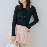 レースアップドッキング長袖Tシャツ | NICE CLAUP / OLIVE des OLIVE　OUTLET | 詳細画像24 