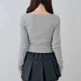 レースアップドッキング長袖Tシャツ | NICE CLAUP / OLIVE des OLIVE　OUTLET | 詳細画像34 