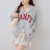 トップグレー | BIGロゴジップパーカー | NICE CLAUP / OLIVE des OLIVE OUTLET