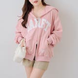 ピンク | BIGロゴジップパーカー | NICE CLAUP / OLIVE des OLIVE OUTLET