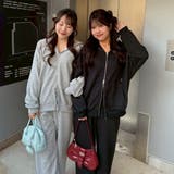 【セットアップ対応】キラキラスウェットジップパーカー | NICE CLAUP / OLIVE des OLIVE OUTLET | 詳細画像2