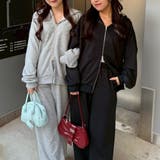 【セットアップ対応】キラキラスウェットジップパーカー | NICE CLAUP / OLIVE des OLIVE OUTLET | 詳細画像15