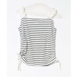 ボーダー | ドロストフリルキャミソール | NICE CLAUP / OLIVE des OLIVE　OUTLET